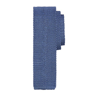 Solid Knit Tie - Light Blue